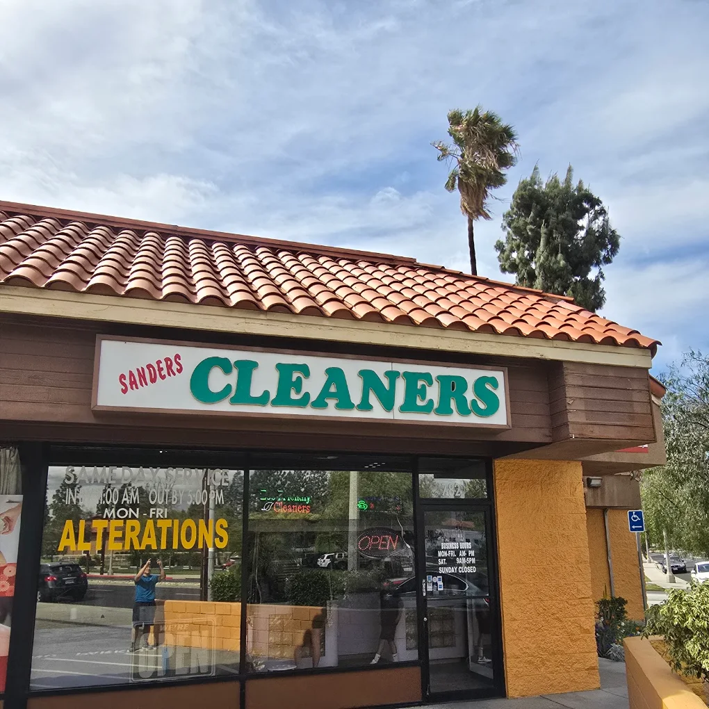 The Sanders Cleaners storefront on E Alosta Ave in Azusa